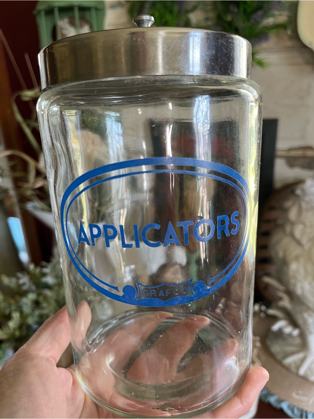 Vintage glass medical apothecary jar - Picture 6 of 12